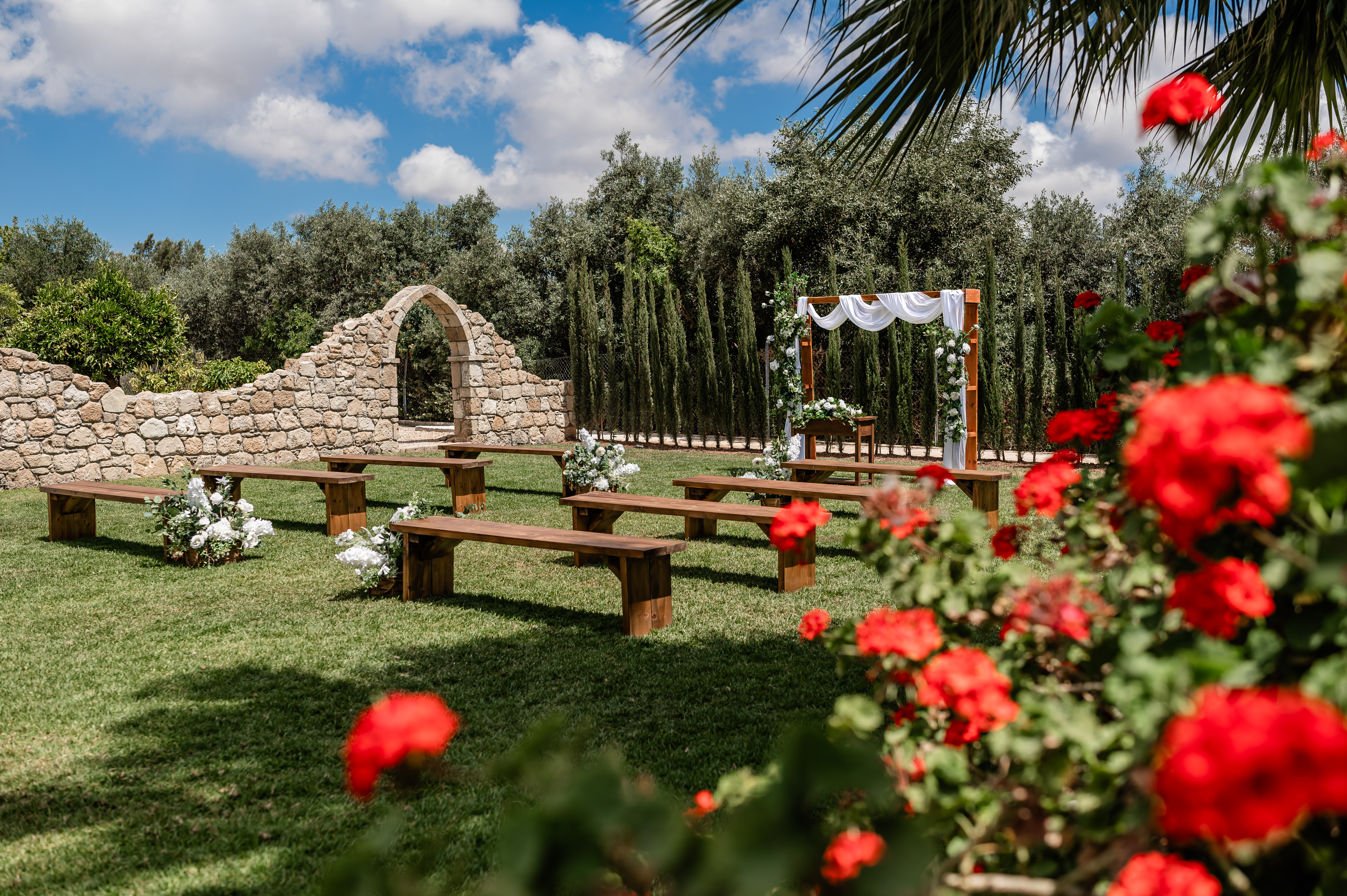 Book your wedding day in L'Chateau Wedding Venue Paphos